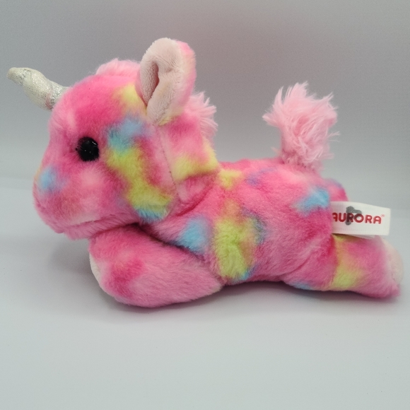 Aurora Wor Toys Aurora Pink Unicorn Plush Stuffed Soft Toy Beanbag Poshmark